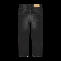 Pantalone da bambino effetto jeans con laccio