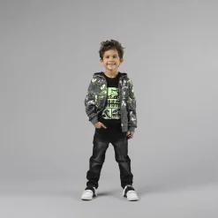 Pantalone da bambino effetto jeans con laccio