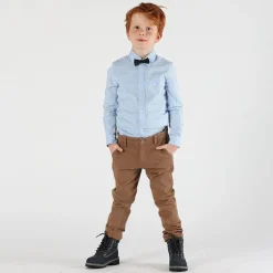 Pantalone da bambino in gabardina elastica