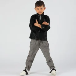 Pantalone da bambino in misto lino