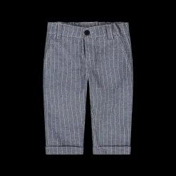 Pantalone da bambino in tessuto gessato