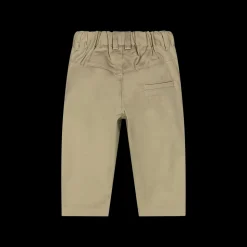 Pantalone elasticizzato da bambino in gabardina stretch