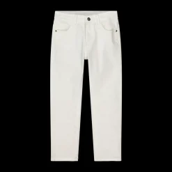 Pantalone in bull denim bianco per bambino