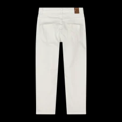 Pantalone in bull denim bianco per bambino