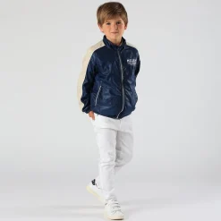 Pantalone in bull denim bianco per bambino