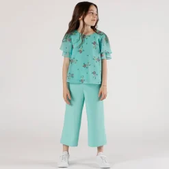 Pantalone in crepe da bambina
