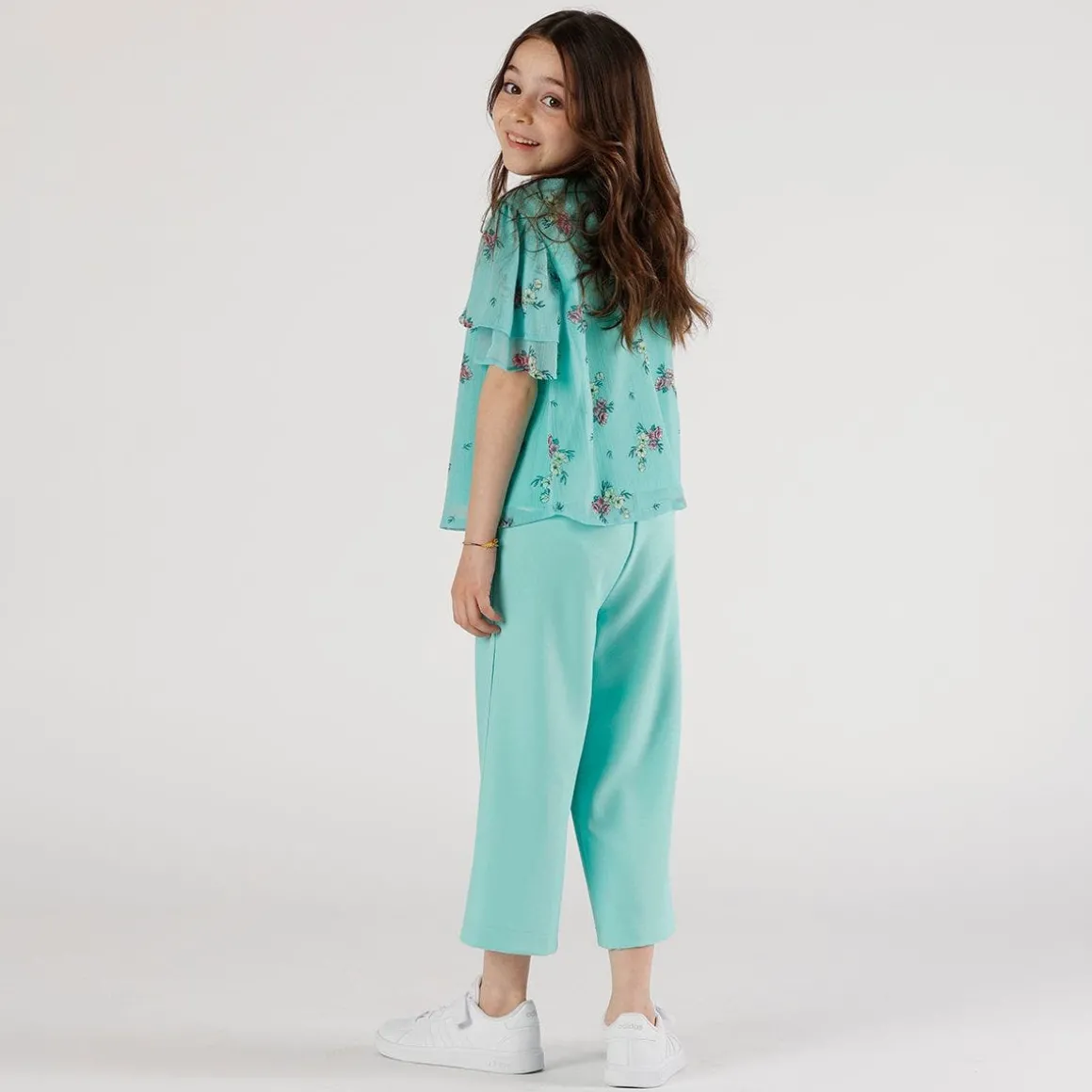 Pantalone in crepe da bambina