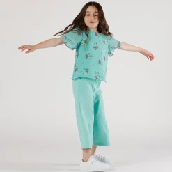Pantalone in crepe da bambina