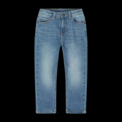Pantalone in denim mom fit da bambina