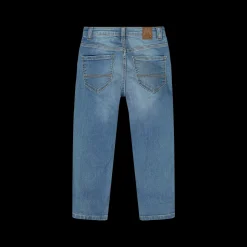 Pantalone in denim mom fit da bambina