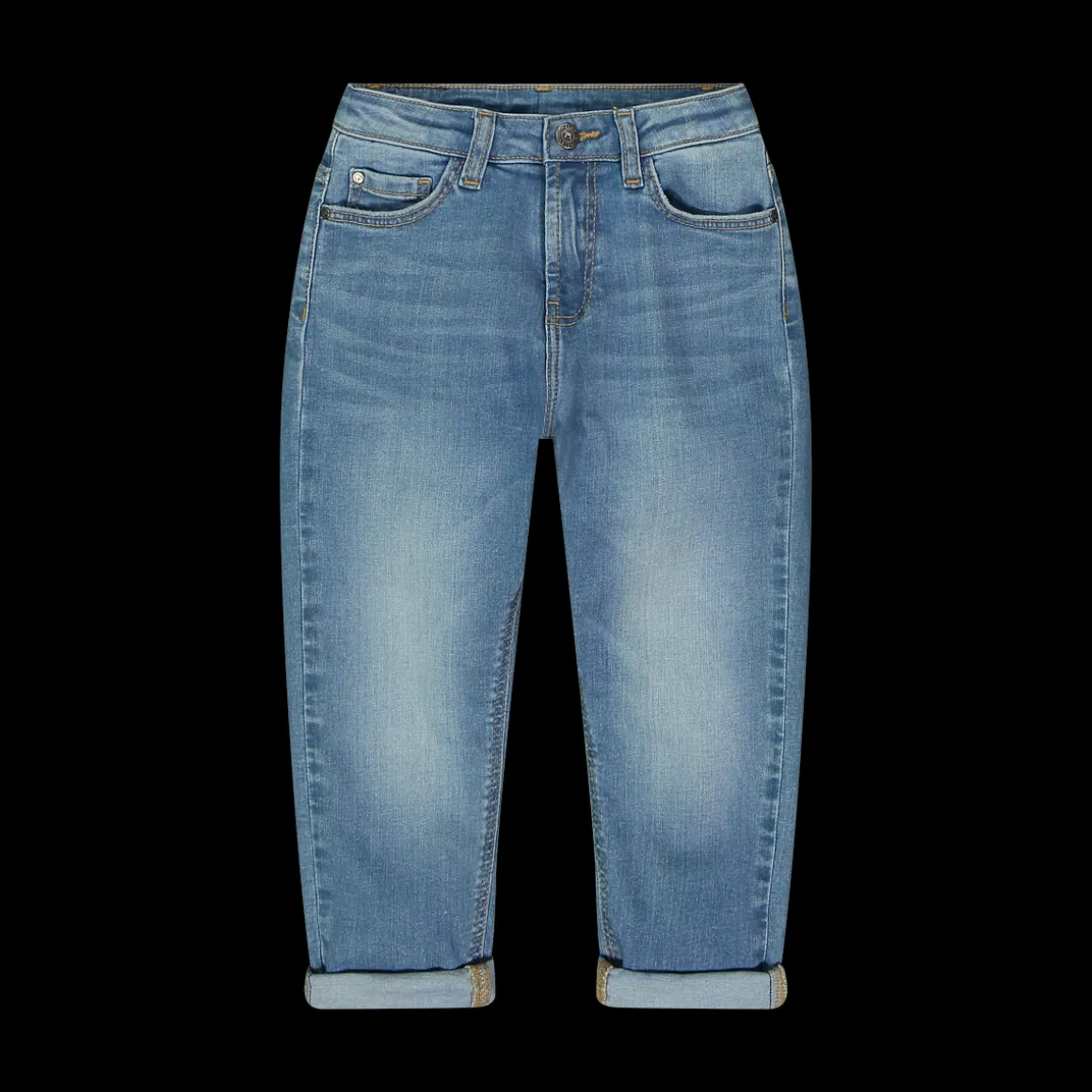 Pantalone in denim mom fit da bambina