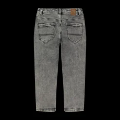 Pantalone in denim mom fit da bambina
