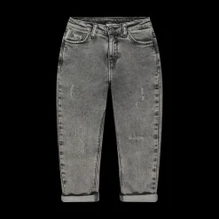 Pantalone in denim mom fit da bambina