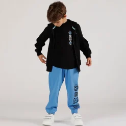 Pantalone in felpa celeste da bambino