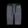 Pantalone in felpa con stampa effetto tessuto per bambino