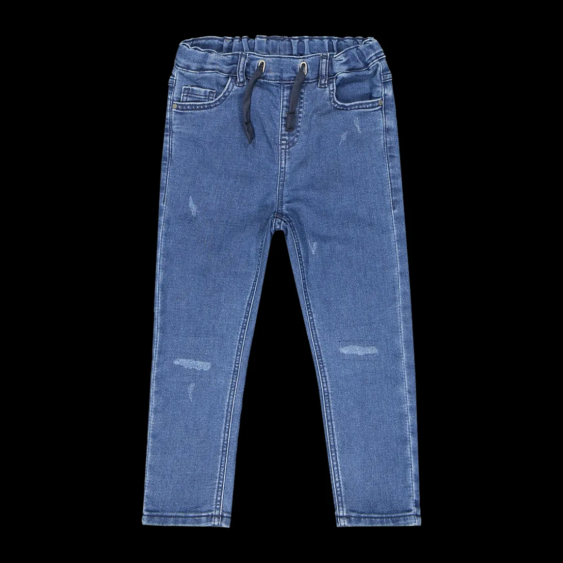 Pantalone in felpa denim con coulisse per bambino