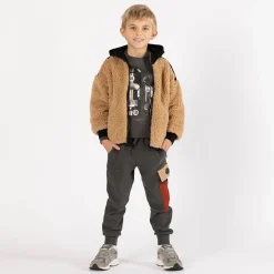 Pantalone in felpa diagonale per ragazzo