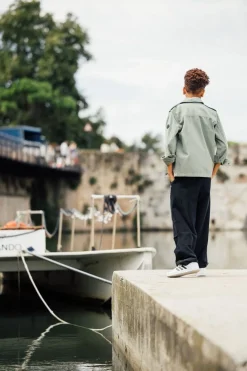 Pantalone in felpa diagonale per bambino