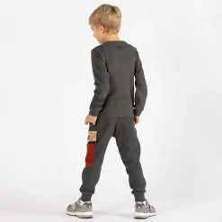Pantalone in felpa diagonale per ragazzo