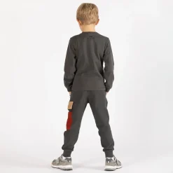 Pantalone in felpa diagonale per ragazzo