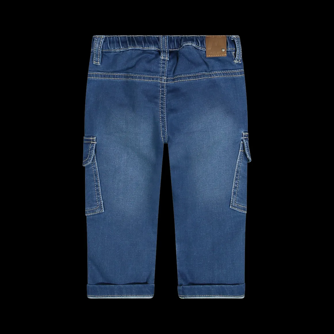 Pantalone in felpa effetto denim per bambino