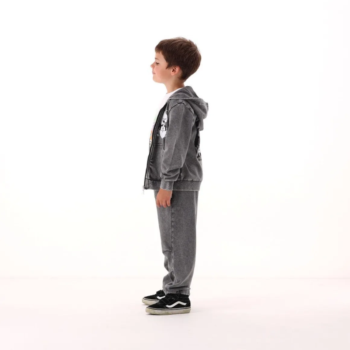 Pantalone in felpa slavata per bambino