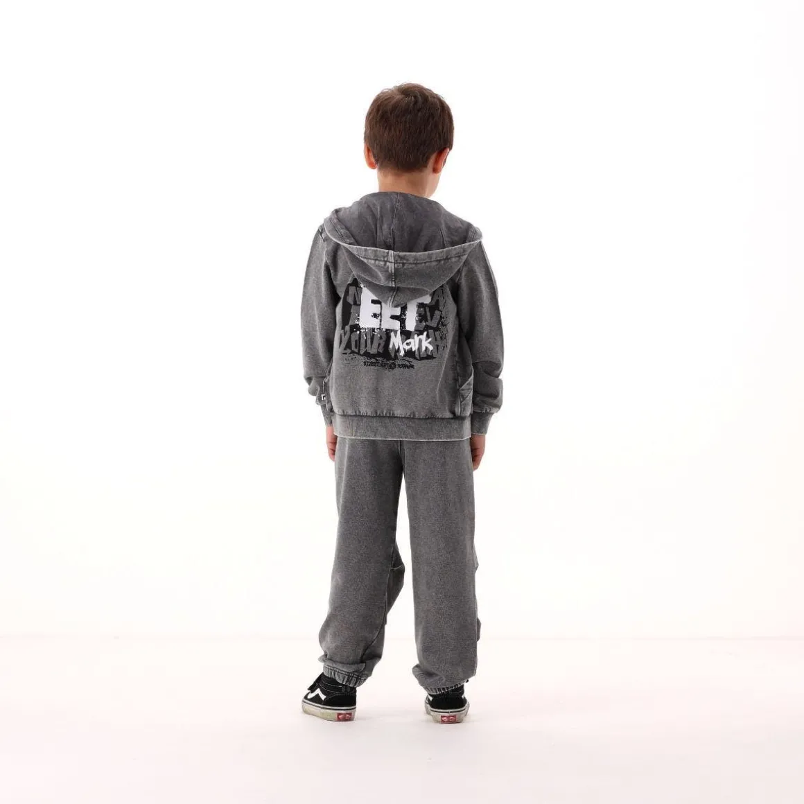 Pantalone in felpa slavata per bambino