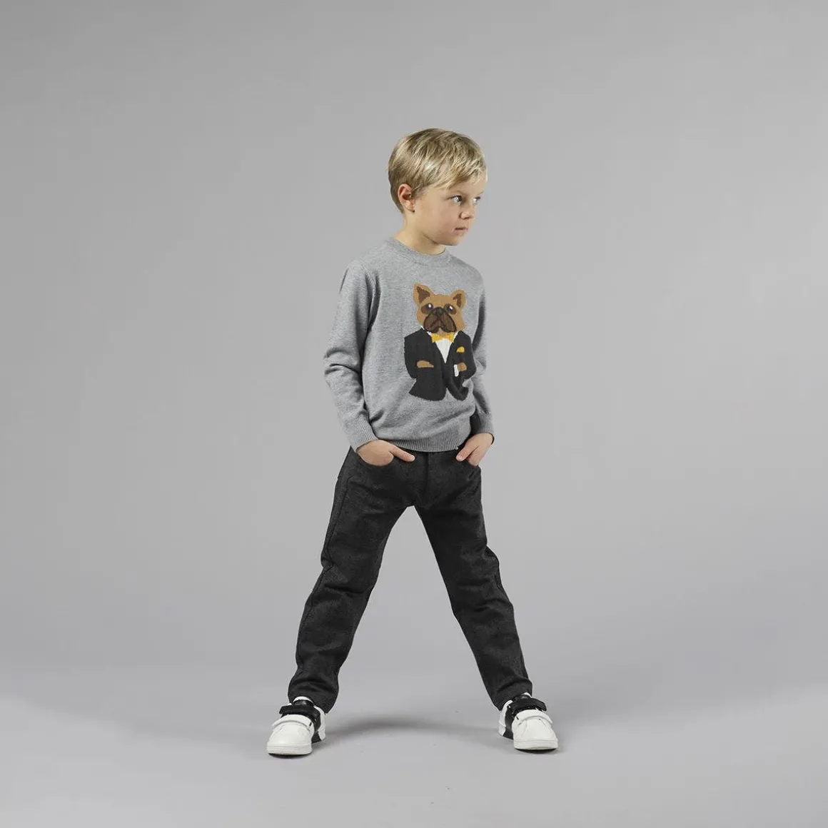 Pantalone in felpa stampata per bambino