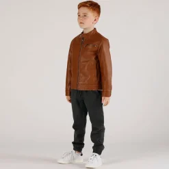 Pantalone in gabardina leggera con tasconi bambino