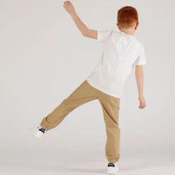 Pantalone in gabardina leggera con tasconi bambino