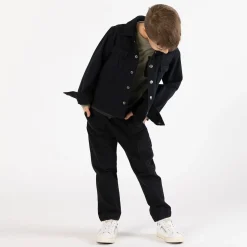 Pantalone in gabardina smerigliata per ragazzo