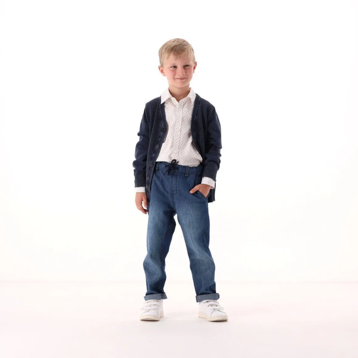 Pantalone in jeans leggero per bambino