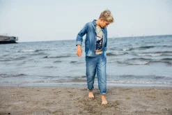 Pantalone in jeans leggero per bambino