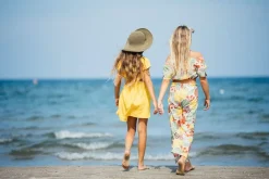 Pantalone in mussola stampata per bambina