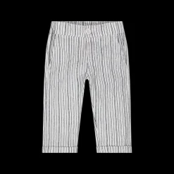 Pantalone in tessuto misto lino stampato bambino
