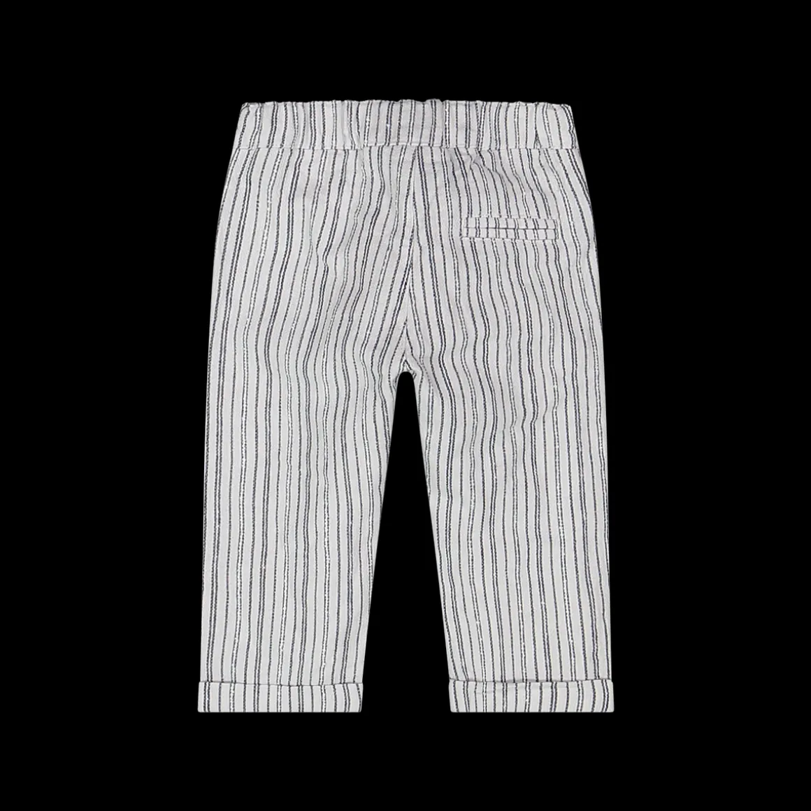Pantalone in tessuto misto lino stampato bambino