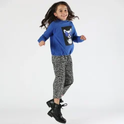 Pantalone jacquard da bambina