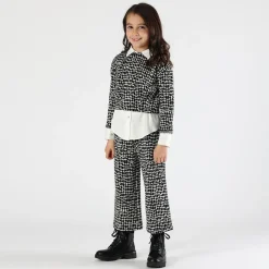 Pantalone jacquard da bambina