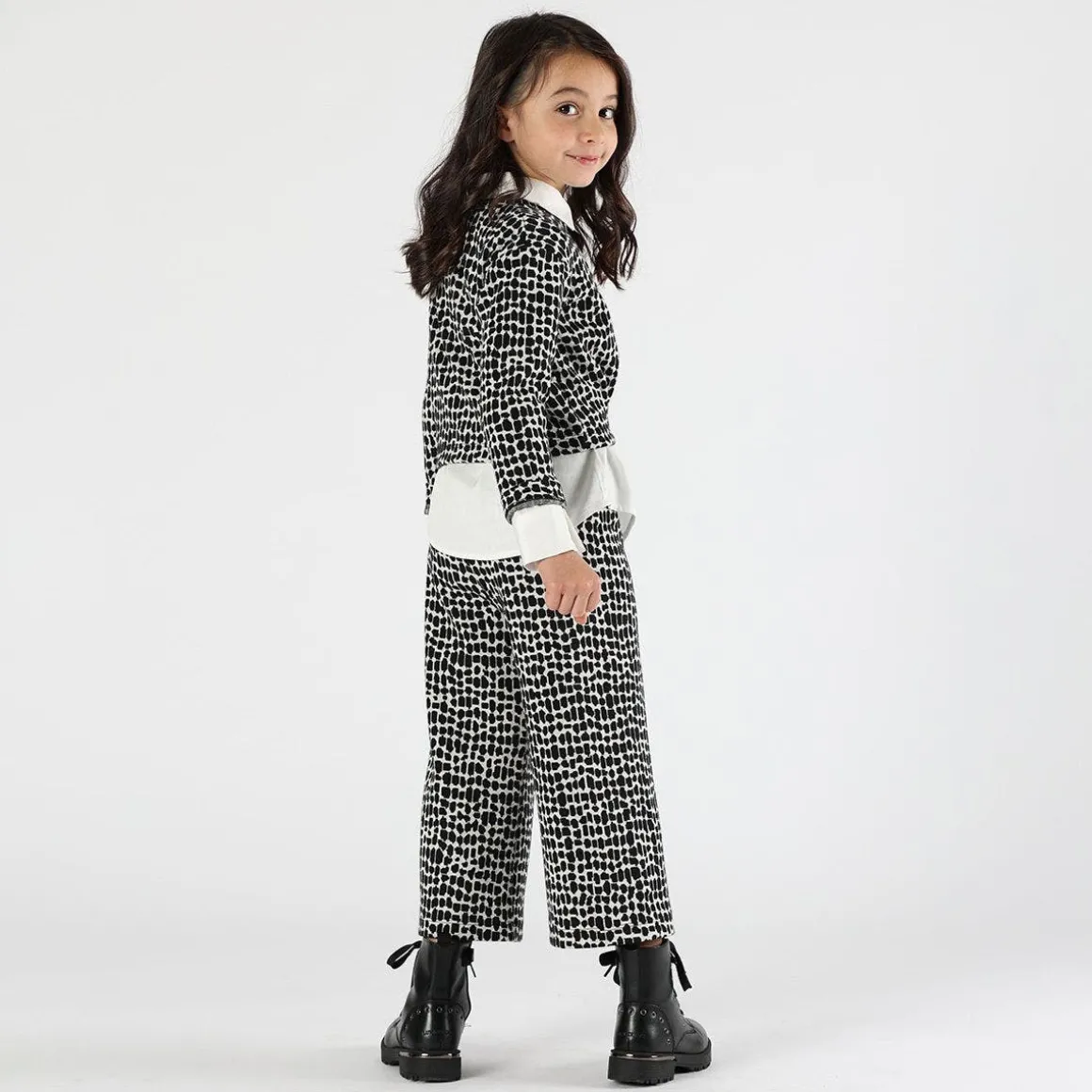 Pantalone jacquard da bambina