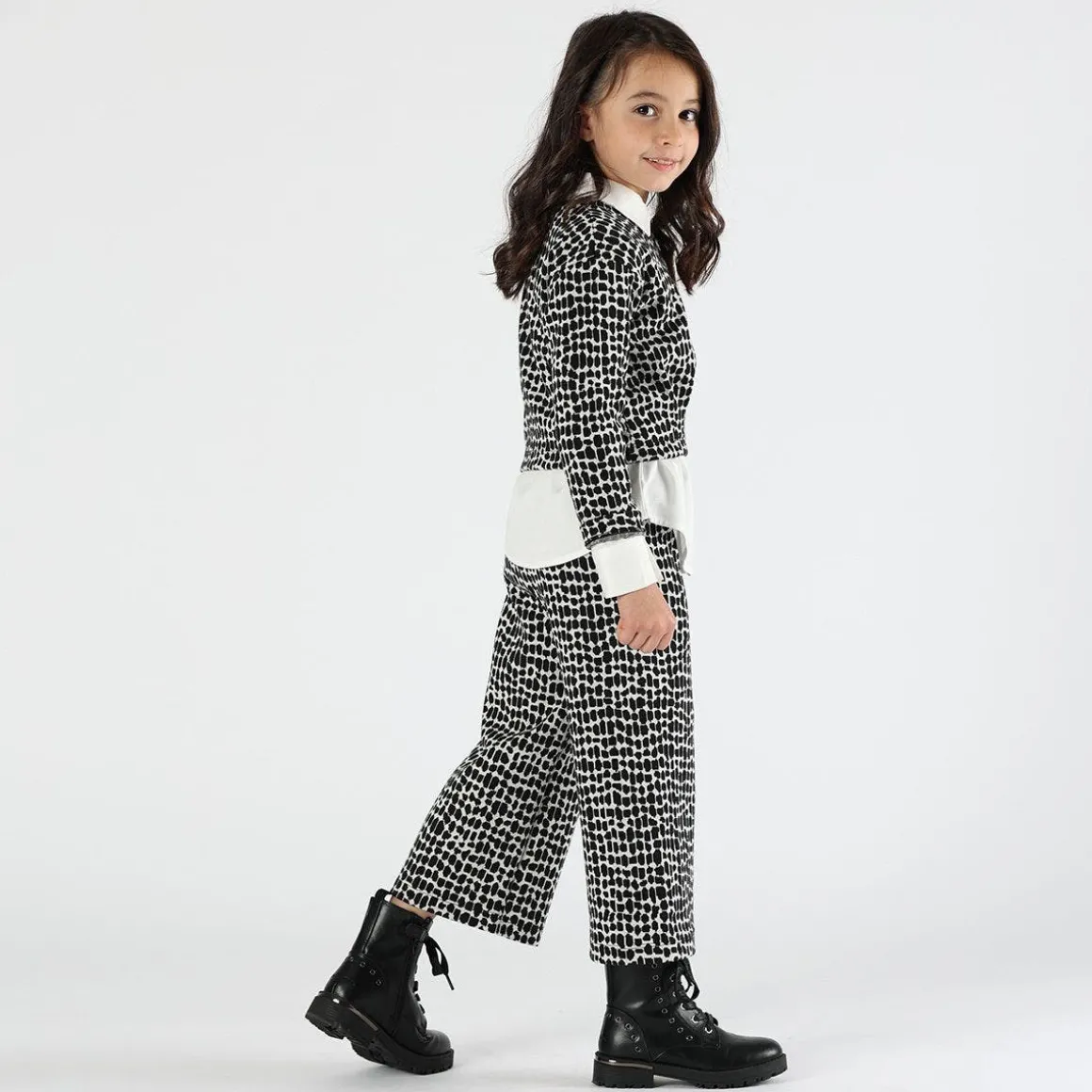 Pantalone jacquard da bambina
