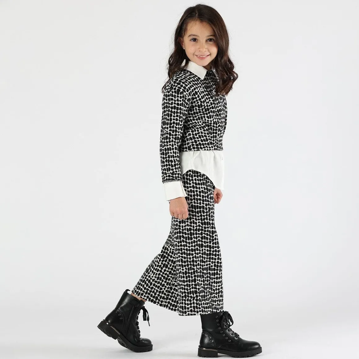 Pantalone jacquard da bambina