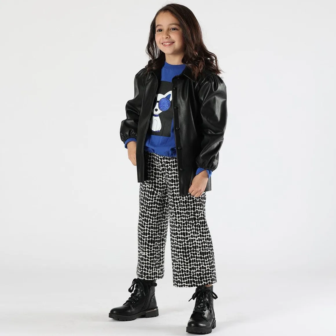 Pantalone jacquard da bambina