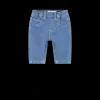 Pantalone lungo in jeans elasticizzato per neonato