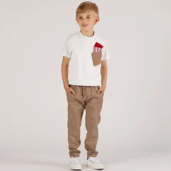 Pantalone misto lino bambino