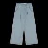 Pantalone palazzo in chambray per bambina