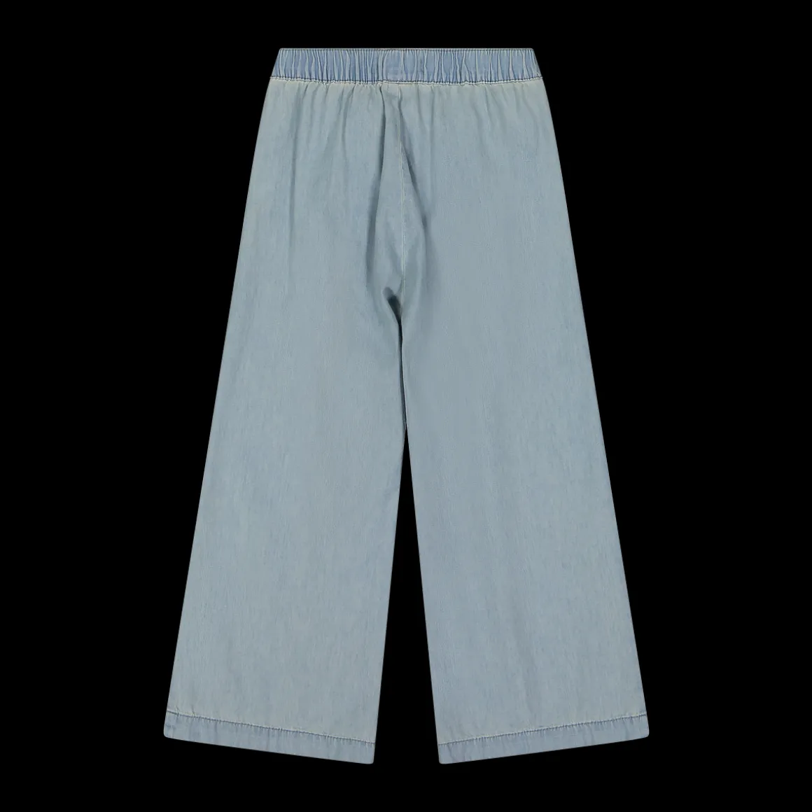 Pantalone palazzo in chambray per bambina