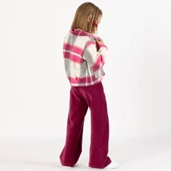 Pantalone palazzo in ciniglia per bambina