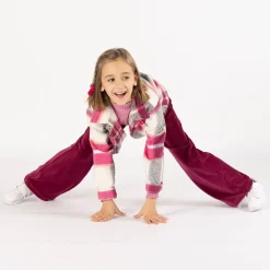 Pantalone palazzo in ciniglia per bambina