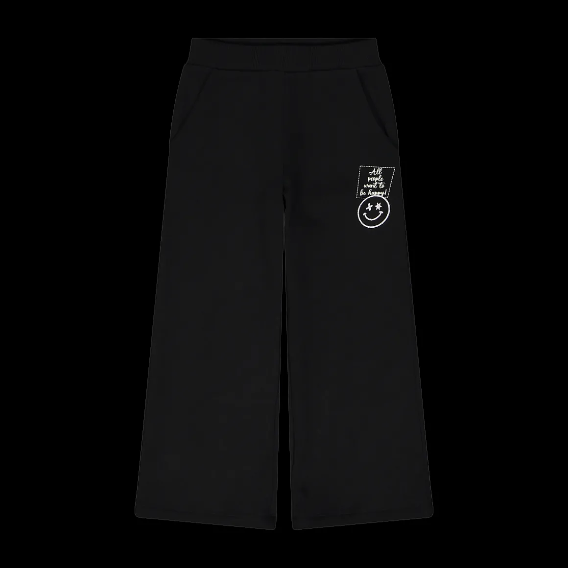 Pantalone palazzo in felpa per bambina