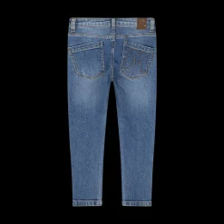 Pantalone skinny con strappi per bambina